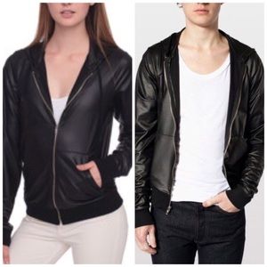 American Apparel faux leather jacket (unisex)